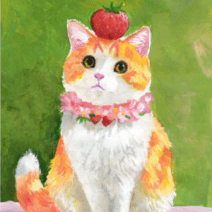 "SAVING UP HER LAST STRAWBERRY"